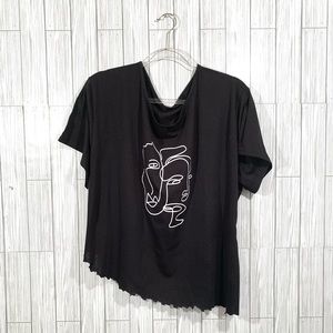 Shein Picasso Print Top